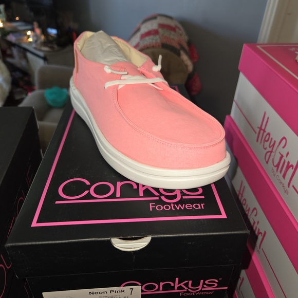 Corkys Shoes - Corkys - Kayak II Neon Pink